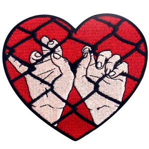 Love Imprisoned Iron On Custom Embroider Patch With Velcro Backing