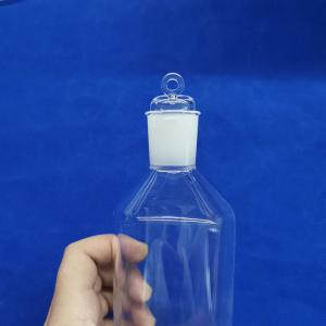 China 400ml Laboratory Reagent Bottle Wide Mouth Cylinder With Lid For Frozen Liquid Amber on sale