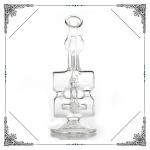 Dab Oil Rigs Bongs Baby Double Barrel Smoking Water Pipe Bubbler