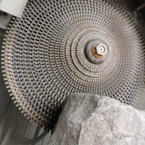 High Precision Slicing Bridge Block Cutting Machine With Hydraulic Lifting