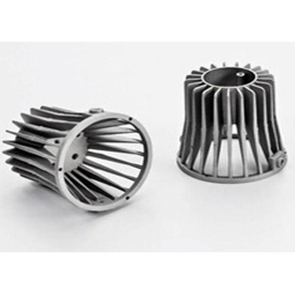 China LED Heatsink Aluminum Led Housing Zinc Alloy Sand Blasting Finish factory