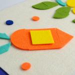 3D Handmade Felt Fabric Preschool Educational Toys Environmentally Friendly ASTM