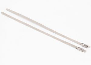 China Antirust High Strength Cable Ties , Stainless Steel Locking Cable Ties 4.6mm Width factory