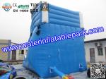 Children Amazing Inflatable Water Slide In Outdoor , Durable Blue Inflatable