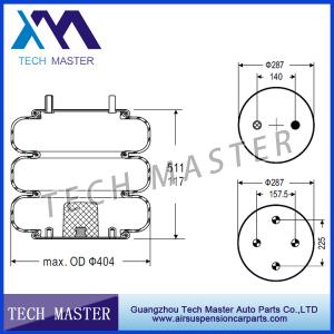 China Contitech FT530-35 438 Firestone W01-358-7844 Convoluted Industrial Air Spring For Triple Air Spring Bellow factory