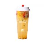 Disposable Clear Frosted Milk Tea Plastic Cups Dampproof 360ml 1000ml