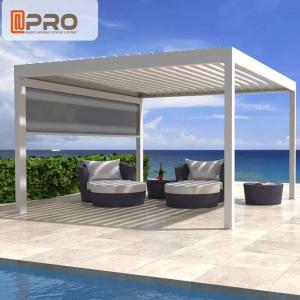 China Waterproof Aluminum Patio Pergola , Square Adjustable Stand Alone Pergola factory