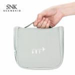 Large Capacity Grey Hanging Waterproof Tavel Wash Cosmetic Bursh Bag