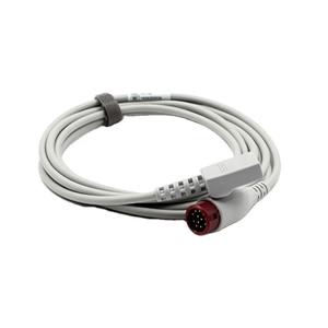 China HP 12 pin Invasive Blood Pressure Cable 650-206 With Utah Din 2.0 factory
