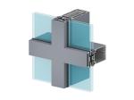 Lightweight Aluminium Curtain Walling Heat Insulation Good Wear Resistance