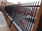 Customized Black Zinc Steel Metal Garrison Fence Panels Maintenance Free