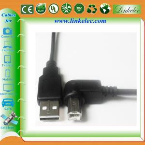 China 6FT ANGLE USB BM TO USB AM printer cable factory