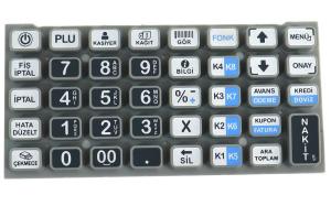China High Quality POS Machine Cash Machine Silicone Rubber Keypads with Silk Screen Printing (LTIMG7980) factory