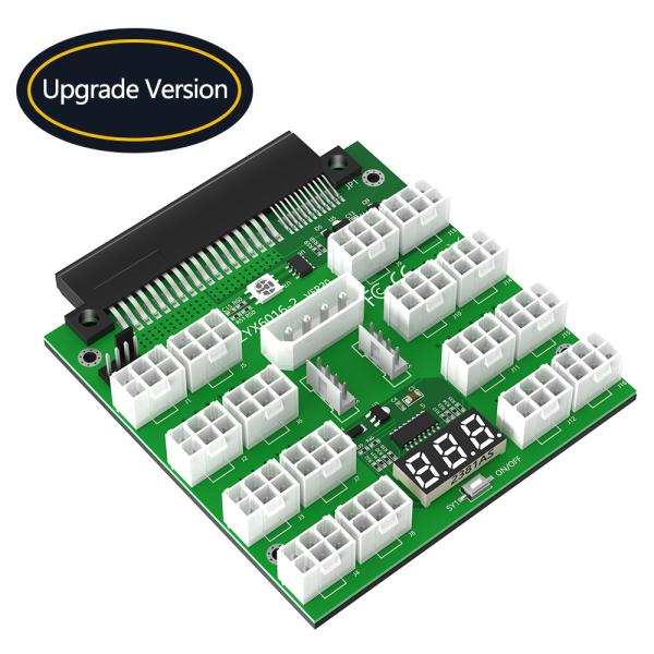 16 Ports 12V PCI-E 6Pin Server Power Supply Breakout Board for Daier 750W 1100W