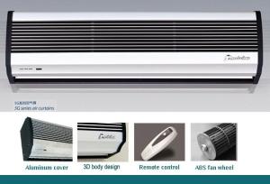 China Fire Resistance Cool / Hot Air Door Heaters Air Curtain With Aluminum Cover factory