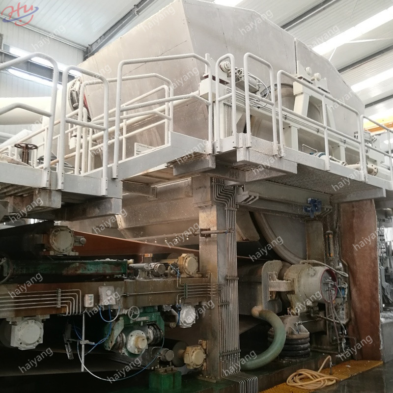 300m / Min Toilet Paper Making Machine Bamboo Pulp 3500 mm Jumbo Roll