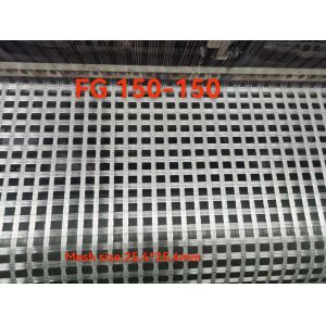 China High Temperature Resistance Mesh Size 25.4mm Tensile Strength 150 Reinforcement Fiberglass Geogrid Asphalt Pavement factory