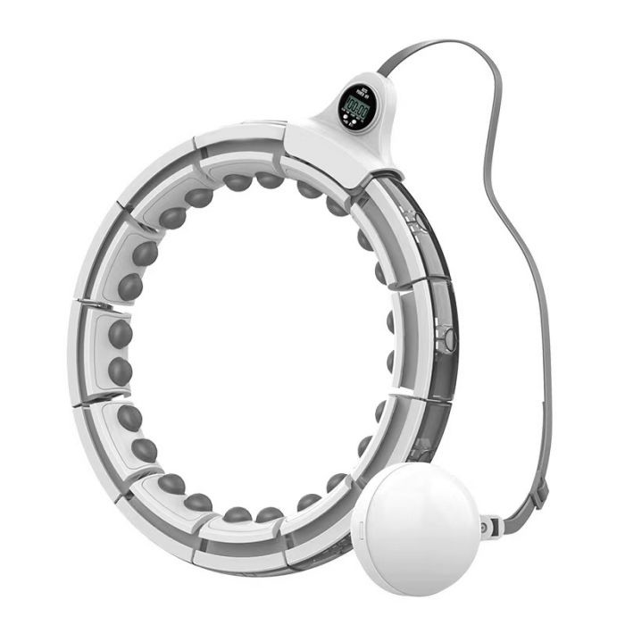 24 Section Weighted Smart Hula Hoop LED , Weighted Gym Hula Hoop Digital