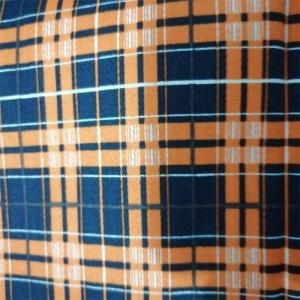 China Plaid Printed Fire Resistant Material Fabric 210 Gram EN11611 factory