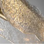 Art Deco Titanium E27 Glass Pendant Light Modern Stainless Steel