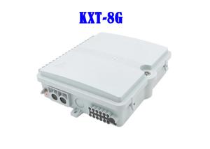 China 8 Core Fiber Optic Distribution Box Gray PC ABS Splitter Fiber Splicing LGX 1×8 factory