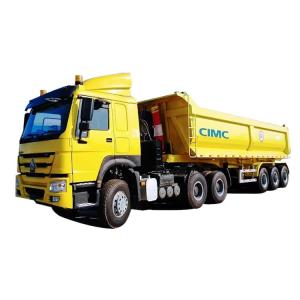 China CIMC 3 Axle 60/80 Ton Semi Tipper Trailer for Sale Near Me with Lower Price Manufacturer factory