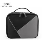 Water Repellent Double Zipper Women PU Makeup Bag Case