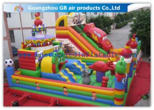 China Childrens Outdoor Inflatable Combo Bouncers , Bouncy Castle Slide Play Equipment factory