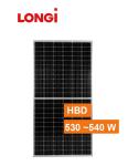 Longi 9bb Hbd Bifacial 520w 530w 535w Mono Solar Panels