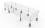 Safety Solar Farm Wire Mesh With Door , Steel Wire Fence 10 Years Warranty