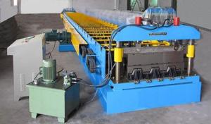 China Fully Automatic Deck Floor Roll Forming Equipment 0 - 12 M / Min 28 Roller Stands factory