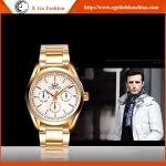 006B IPG 3 Subdials Watches Full Gold Golden Watch Man Quartz Watch Stainless