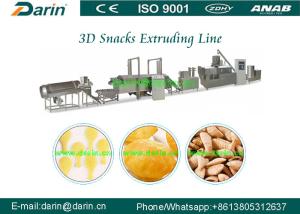 China Double Screw Snack Extruder Machine , Automatic Pellet Food Production Line factory