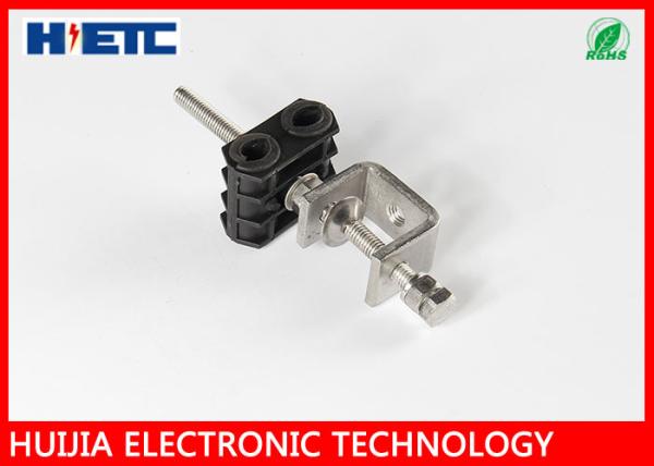 Two Hole Type Stainless Steel 2-1/4" Feeder Coaxial Cable Clamps For Communicati