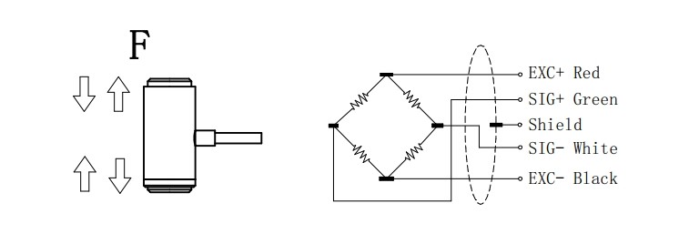Stainless Steel Tensile Force Sensor 1-20kg 350 Ohm Load Cell