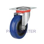 125mm Industrial Caster Wheels 150Kg Super Elastic Rubber Wheels