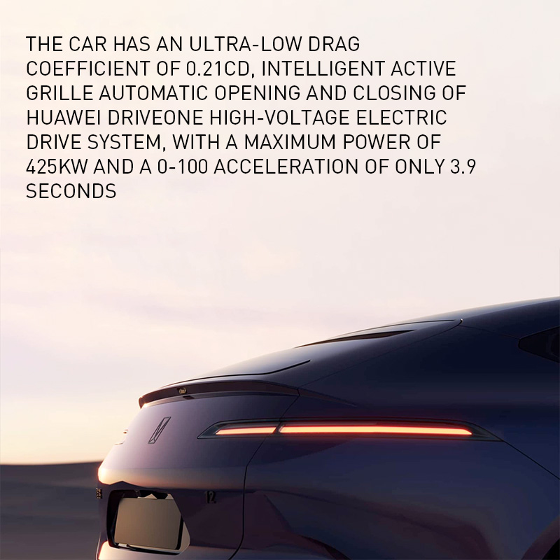 Max Speed 200 Km/h 2024 Changan Avatr Avatr 12 4-Door 5-Seat Electric Car with Single and Dual Motor by Hua-wei Avatr