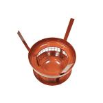 ISO9001 120mm Dark Red Modern Concrete Chimney Cap Spray Paint