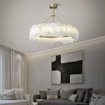 Modern Decor Ceiling Light Beautiful Art Glass Lighting Chandelier For Living