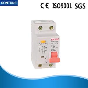 China STPN-40 C40 2P RCBO Circuit Breaker CE Certificate Plastic Texture factory