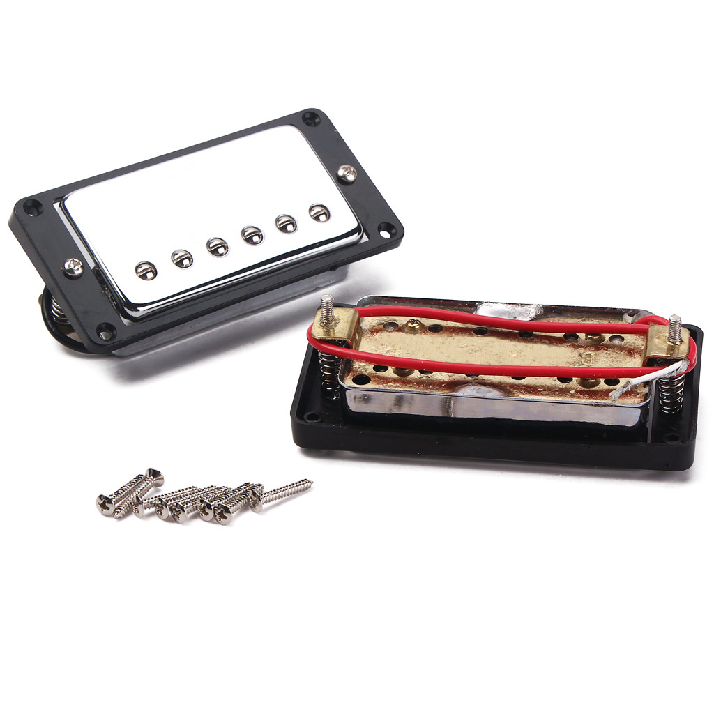 Double Coil Pickup Humbucker LP Electric Guitar Neck 8k & Bridge 14.5k Metal with screws