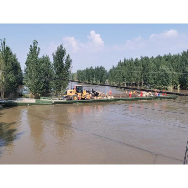 China Axle Load 83t Floating Bridges Army Pontoon Bridge factory