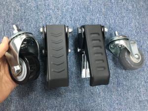China 4 Inch Zinc Plated Swivel Caster With Polyurethane Wheels Workbench factory