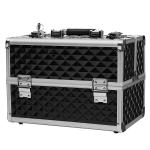 Heavy Duty Aluminum Material Professional Makeup Box With Adjustable Trays