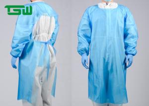 China Long Sleeve Disposable CPE Gown With Thumb Loop Cuff disposable plastic aprons medical aprons poly aprons factory