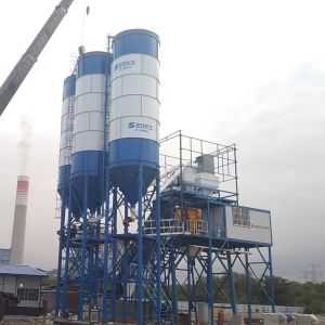 Hzs50/60 Concrete Batching Plant Machine From Factory