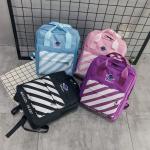 Korean embroidery star stripes handheld backpack personality of students