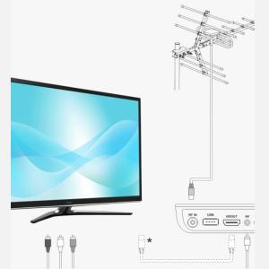 China VHF174-230/UHF470-862 Frequency Range Roof Mount Indoor Outdoor HD Digital TV Antenna factory