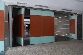 China Leather Folding Acoustic Room Divider / Movable Partition Wall factory