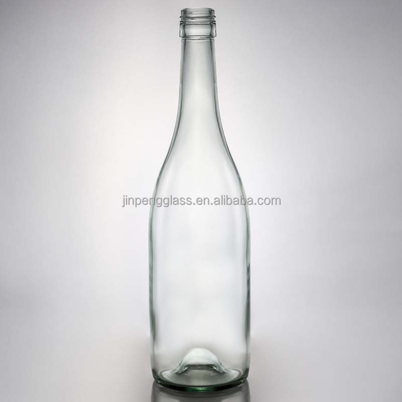 Hot Clear Crystal White Glass Bottle for Wine Gin Whiskey Tequila 500ml 700ml 750ml 1000ml